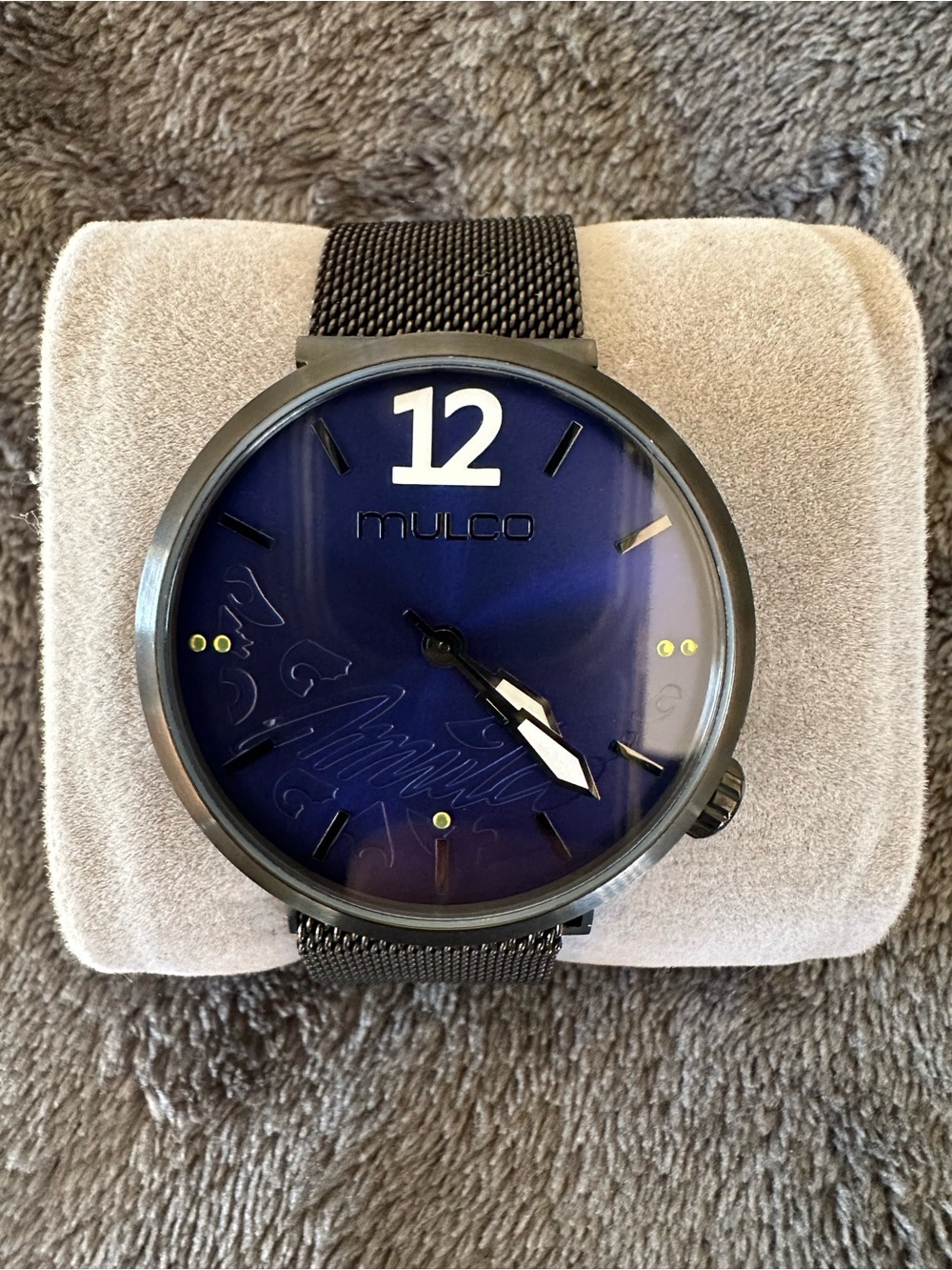 Mulco Blue Dial Watch with stainless Bracelet